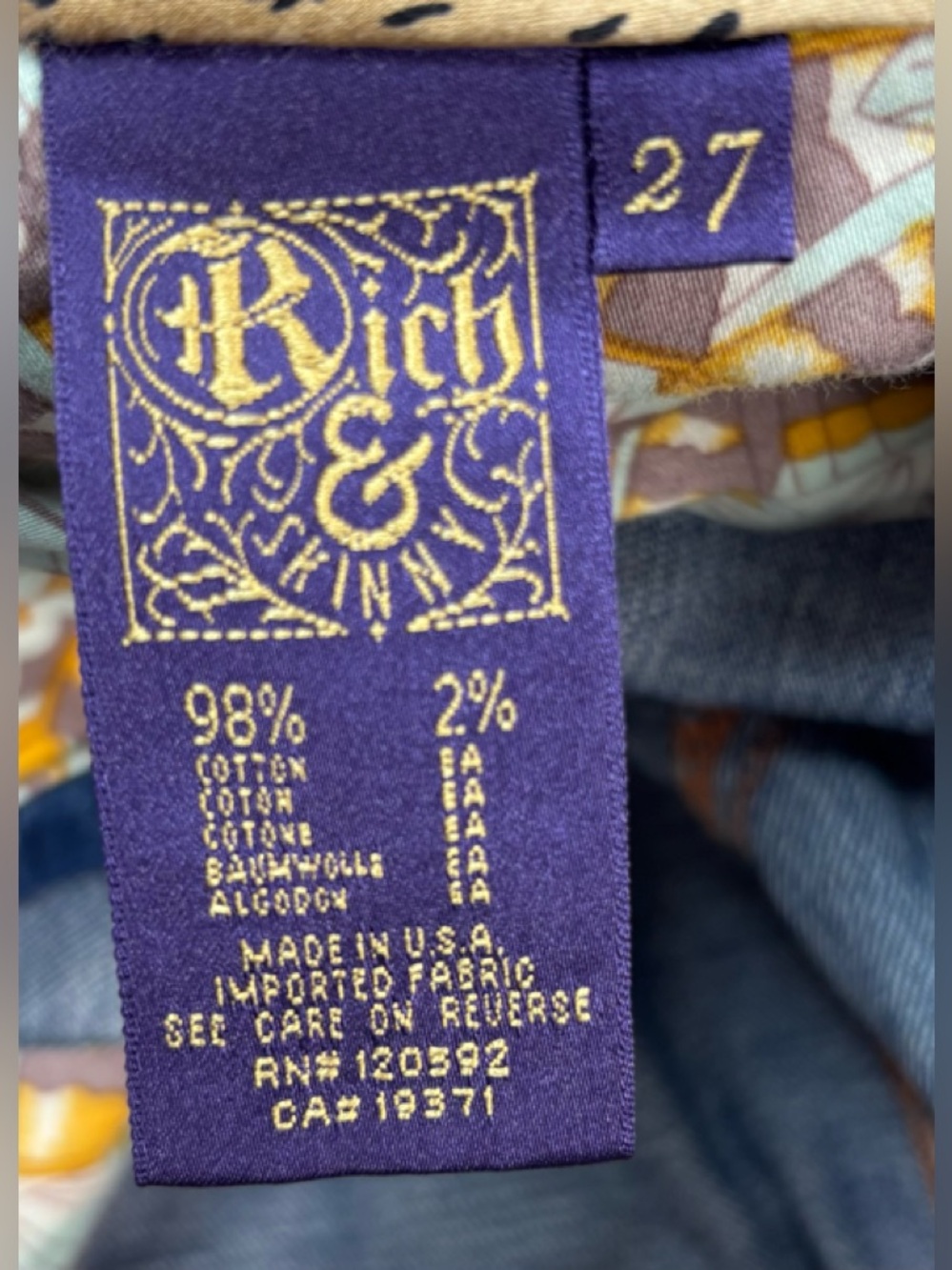 Rich & Skinny 30 Washed Blue Denim Cuffed Shorts - Picture 7 of 8